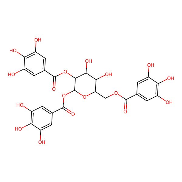 2D Structure of 1,2,6-Tri-o-galloyl-beta-d-allose
