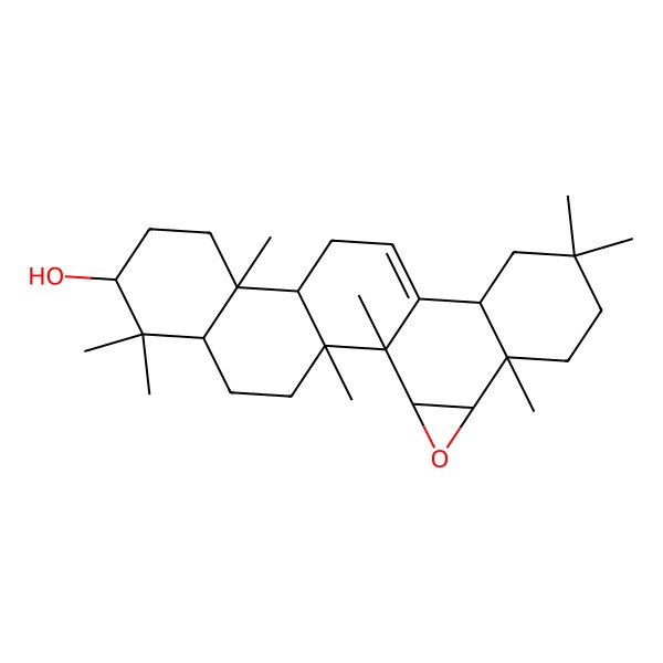 2D Structure of 1,2,6,6,10,17,17,20-Octamethyl-22-oxahexacyclo[12.9.0.02,11.05,10.015,20.021,23]tricos-13-en-7-ol
