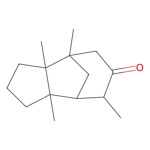 2D Structure of 1,2,6,8-Tetramethyltricyclo[5.3.1.02,6]undecan-9-one