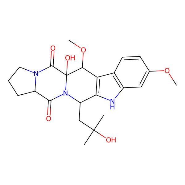2D Structure of 12beta-hydroxy-13alpha-methoxyverruculogen TR-2