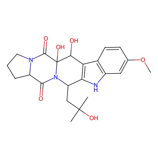 2D Structure of 12beta-hydroxyverruculogen TR-2