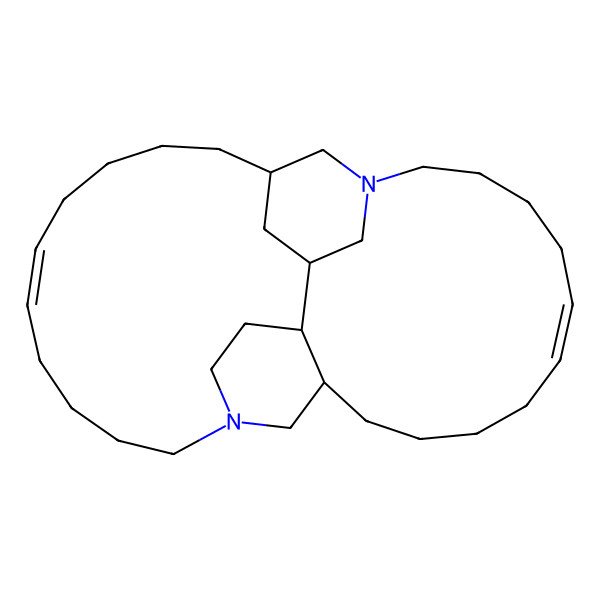 2D Structure of (12R,13R,27R,29R)-1,16-diazatetracyclo[25.3.1.112,16.013,29]dotriaconta-6,21-diene