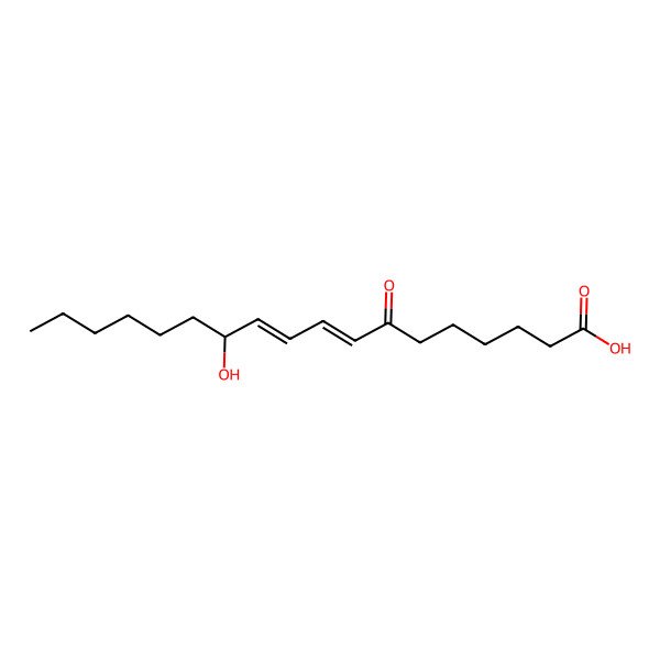 2D Structure of (12RS)-(8E,10E)-12-hydroxy-7-oxo-8,10-octadecadienoic acid