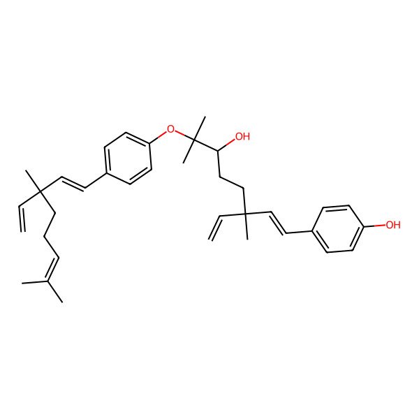 2D Structure of (12's)-Bisbakuchiol C