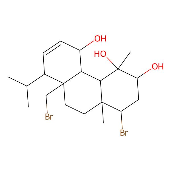 2D Structure of 12S-Hydroxybromosphaerodiol