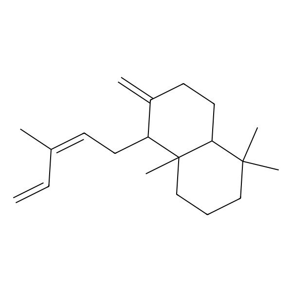 2D Structure of (12Z)-Labda-8(20),12,14-triene