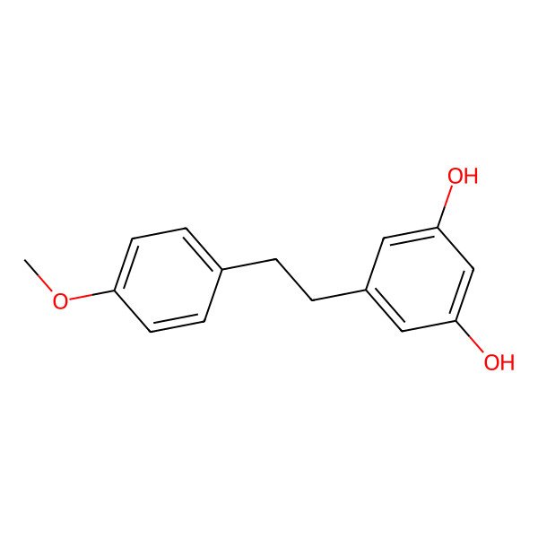 2D Structure of 1,3-Benzenediol, 5-[2-(4-methoxyphenyl)ethyl]-