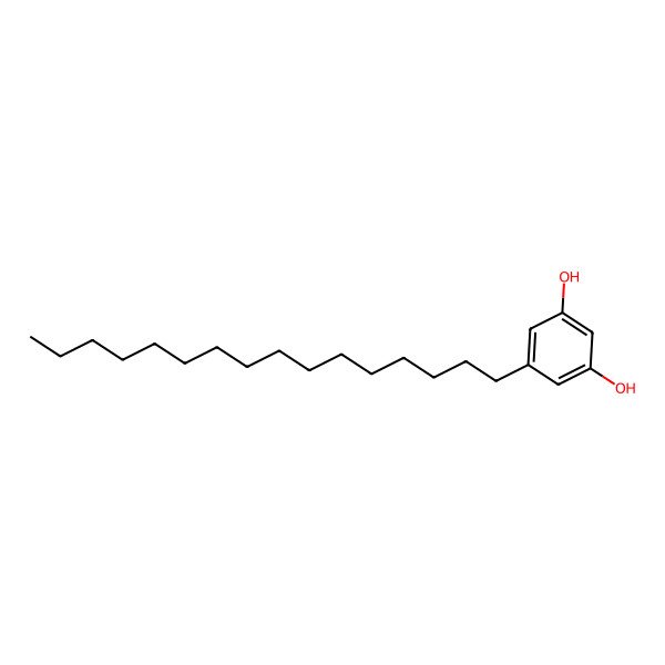 2D Structure of 1,3-Benzenediol, 5-hexadecyl-