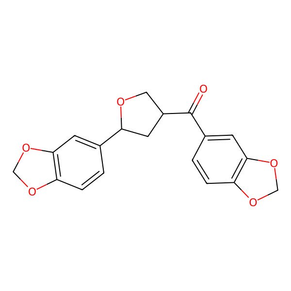2D Structure of 1,3-benzodioxol-5-yl-[(3S,5R)-5-(1,3-benzodioxol-5-yl)oxolan-3-yl]methanone