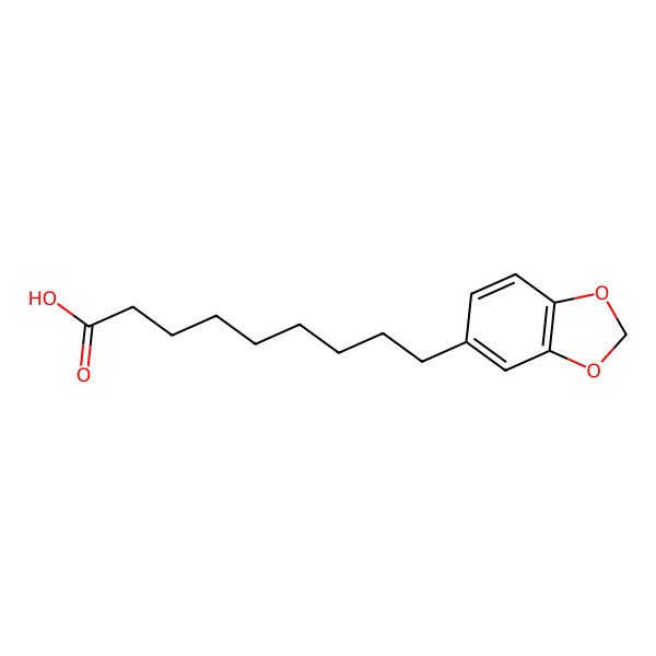 2D Structure of 1,3-Benzodioxole-5-nonanoic acid 2D Structure of 1,3-Benzodioxole-5-nonanoic acid