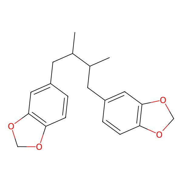 2D Structure of 1,3-Benzodioxole, 5,5'-(2,3-dimethyl-1,4-butanediyl)bis-, (R*,S*)-