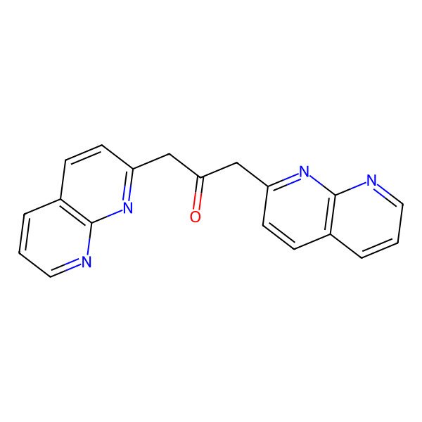 2D Structure of 1,3-Bis(1,8-naphthyridin-2-yl)propan-2-one