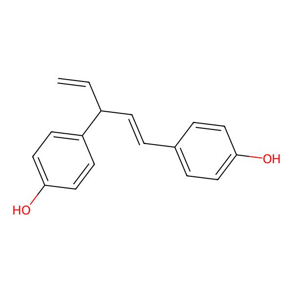 2D Structure of 1,3-Bis(p-hydroxyphenyl)pentane-1,4-diene 2D Structure of 1,3-Bis(p-hydroxyphenyl)pentane-1,4-diene