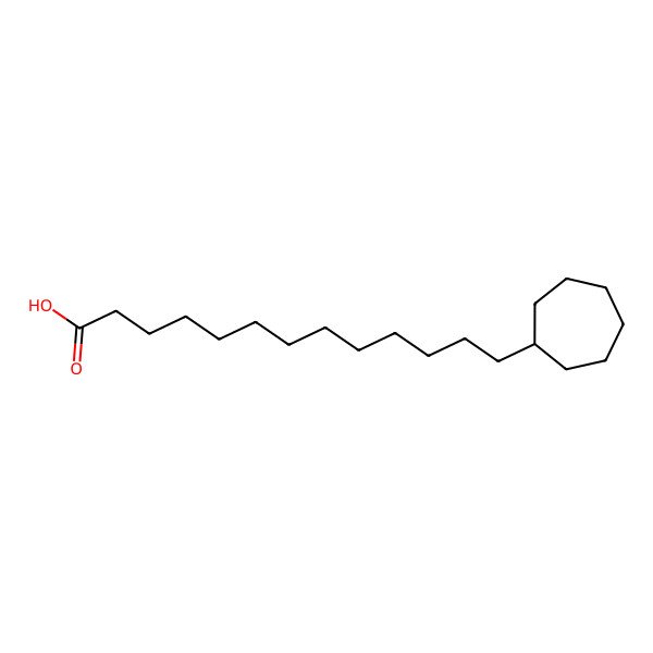 2D Structure of 13-Cycloheptyltridecanoic acid