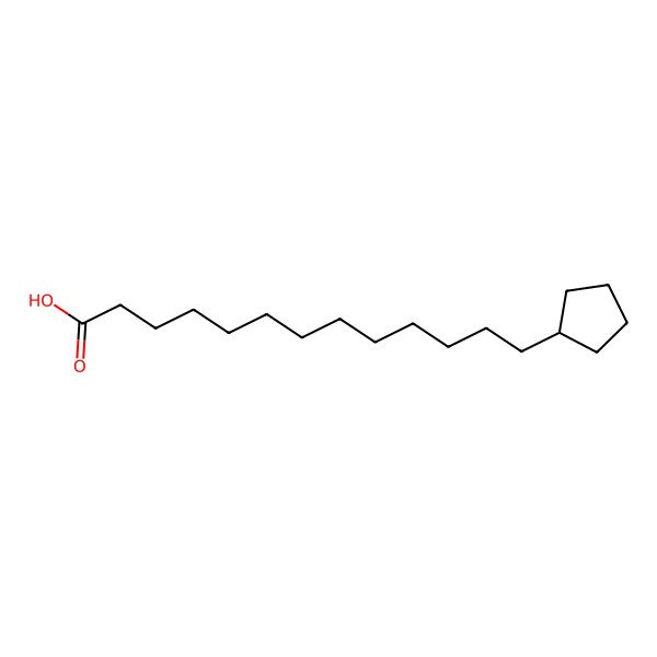 2D Structure of 13-Cyclopentyltridecanoic acid