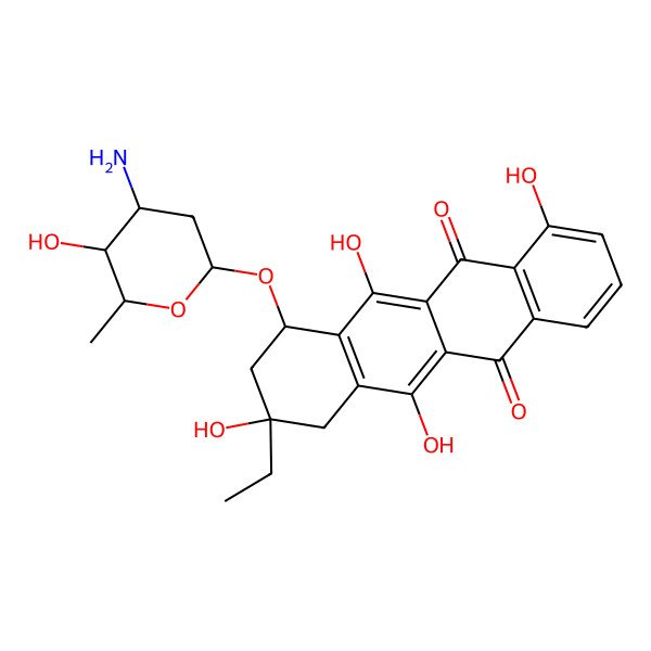 2D Structure of 13-Deoxycarminomycin