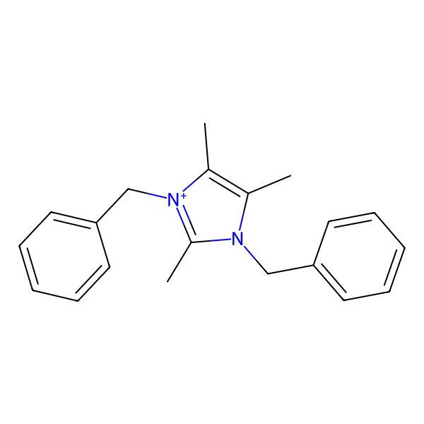 2D Structure of 1,3-Dibenzyl-2,4,5-trimethylimidazol-1-ium 2D Structure of 1,3-Dibenzyl-2,4,5-trimethylimidazol-1-ium