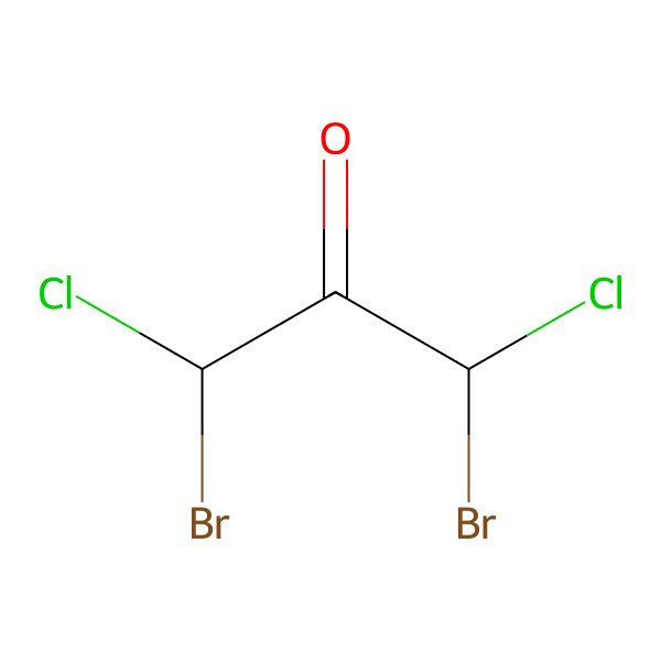 2D Structure of 1,3-Dibromo-1,3-dichloroacetone