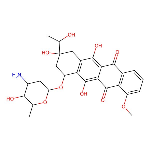 2D Structure of 13-Dihydrodaunorubicin
