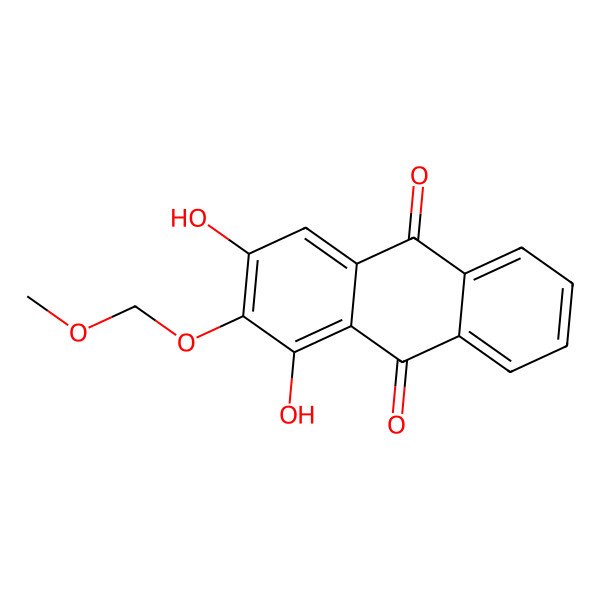 2D Structure of 1,3-Dihydroxy-2-(methoxymethoxy)anthracene-9,10-dione