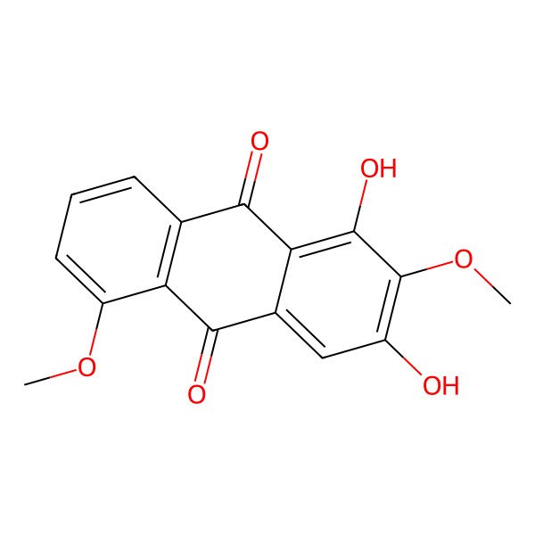 2D Structure of 1,3-Dihydroxy-2,5-dimethoxyanthracene-9,10-dione
