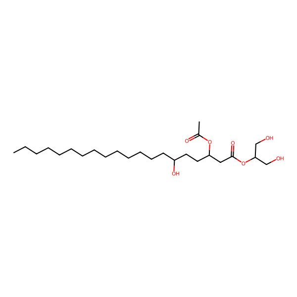 2D Structure of 1,3-Dihydroxypropan-2-yl 3-acetyloxy-6-hydroxyicosanoate