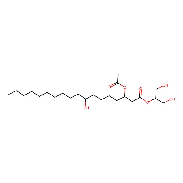 2D Structure of 1,3-Dihydroxypropan-2-yl 3-acetyloxy-8-hydroxyoctadecanoate