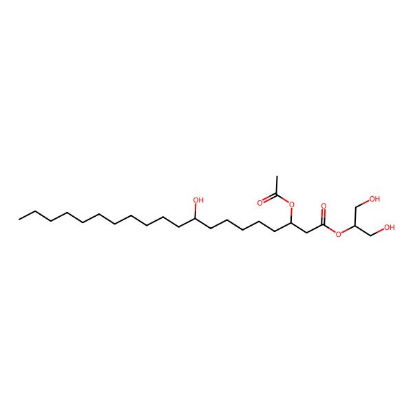 2D Structure of 1,3-Dihydroxypropan-2-yl 3-acetyloxy-9-hydroxyicosanoate