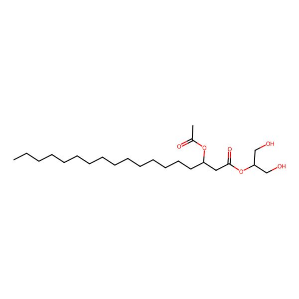 2D Structure of 1,3-Dihydroxypropan-2-yl 3-acetyloxyoctadecanoate
