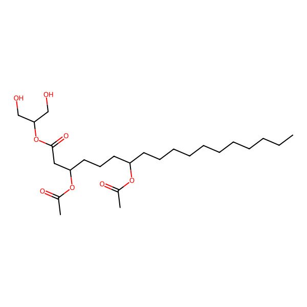 2D Structure of 1,3-Dihydroxypropan-2-yl 3,7-diacetyloxyoctadecanoate