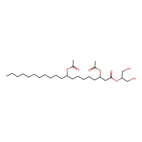 2D Structure of 1,3-Dihydroxypropan-2-yl 3,9-diacetyloxyicosanoate