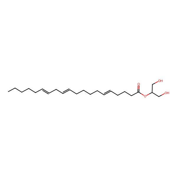 2D Structure of 1,3-dihydroxypropan-2-yl (5Z,11Z,14Z)-icosa-5,11,14-trienoate
