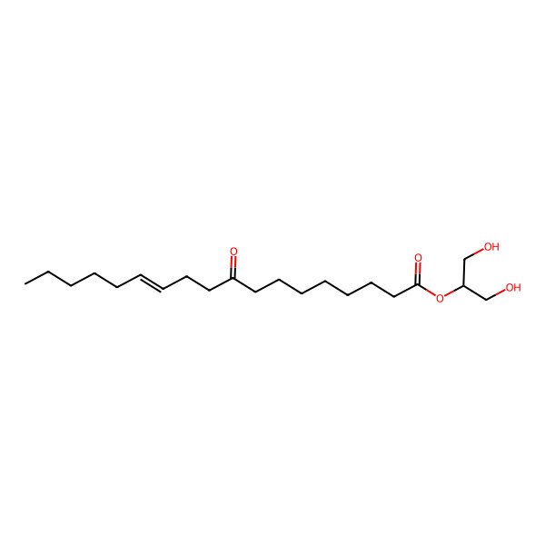 2D Structure of 1,3-Dihydroxypropan-2-yl 9-oxooctadec-12-enoate 2D Structure of 1,3-Dihydroxypropan-2-yl 9-oxooctadec-12-enoate