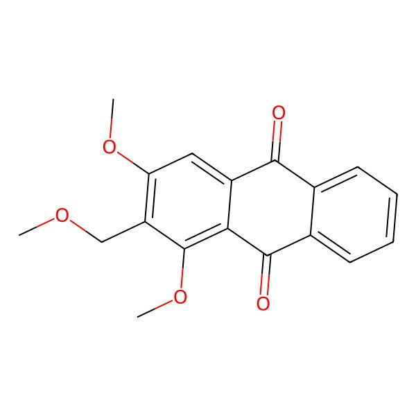 2D Structure of 1,3-Dimethoxy-2-methoxymethylanthraquinone 2D Structure of 1,3-Dimethoxy-2-methoxymethylanthraquinone