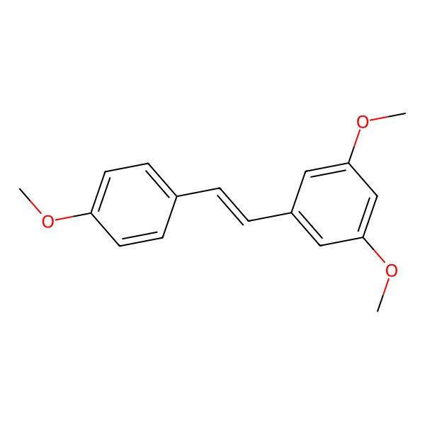 2D Structure of 1,3-Dimethoxy-5-[2-(4-methoxyphenyl)ethenyl]benzene