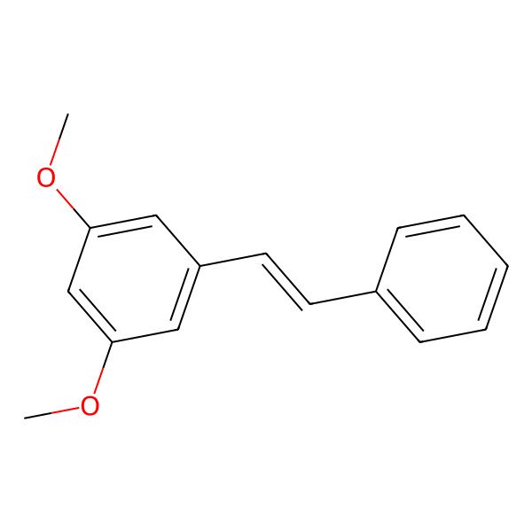 2D Structure of 1,3-Dimethoxy-5-(2-phenylethenyl)benzene