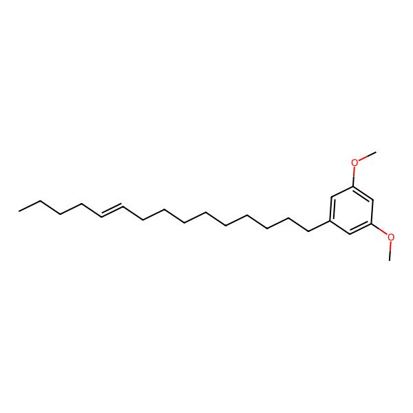 2D Structure of 1,3-Dimethoxy-5-[(Z)-pentadec-10-enyl]benzene
