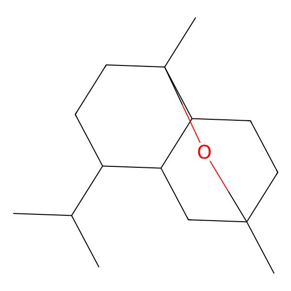 2D Structure of 1,3-Dimethyl-6-propan-2-yl-2-oxatricyclo[5.3.1.03,8]undecane