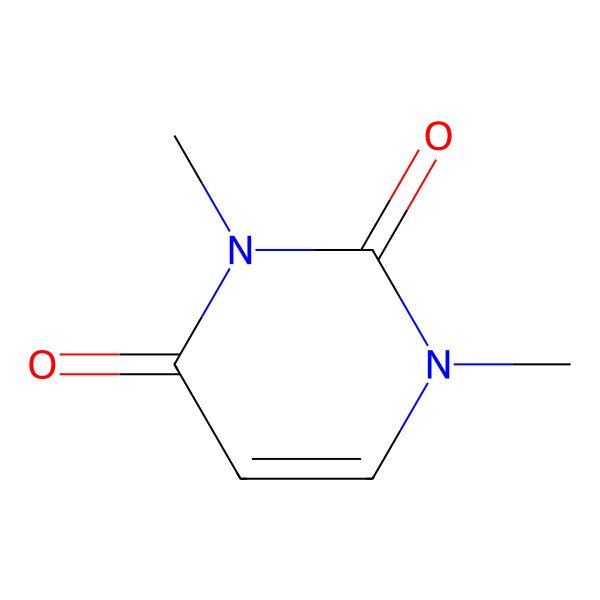 2D Structure of 1,3-Dimethyluracil