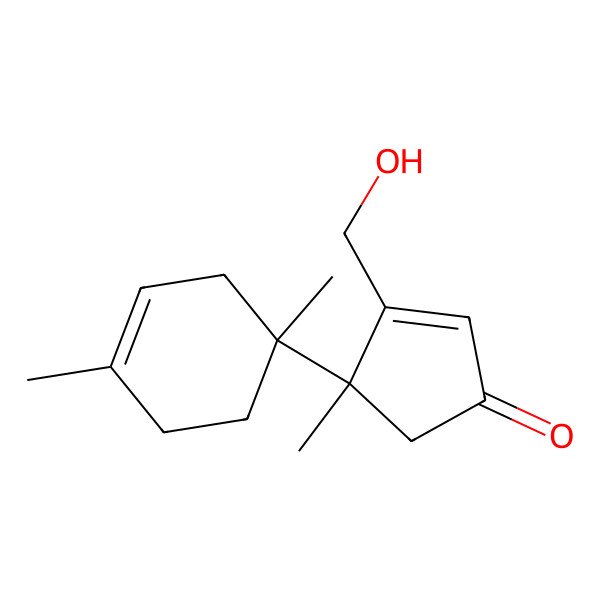 2D Structure of 13-Hydroxy-tricho-2(12),9(10)-diene-3-one