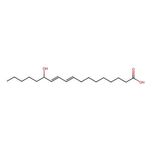 2D Structure of 13-Hydroxyoctadeca-9,11-dienoic acid