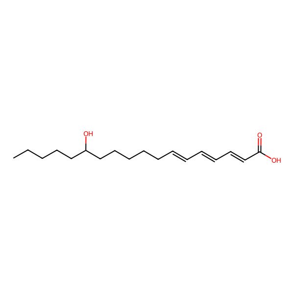 2D Structure of 13-Hydroxyoctadecatrienoic acid