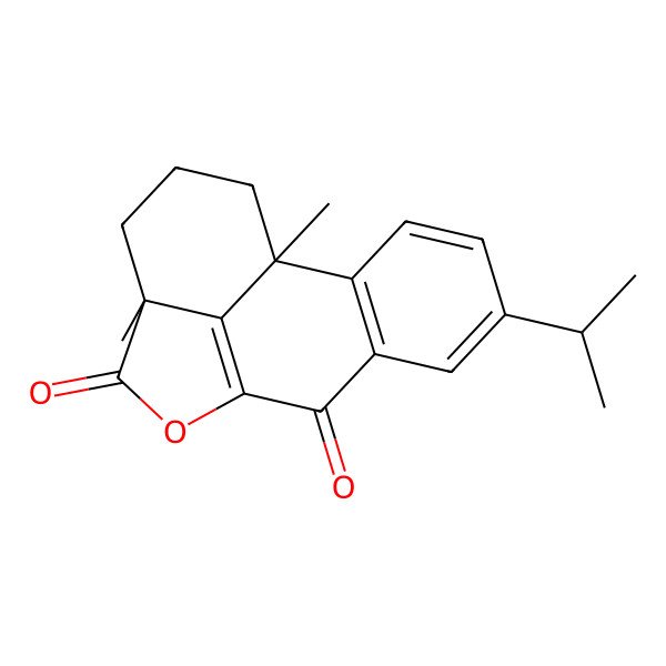 2D Structure of 13-Isopropyl-7-oxo-podocarpe-5,8,11,13-tetraen-4,6-carbolactone 12