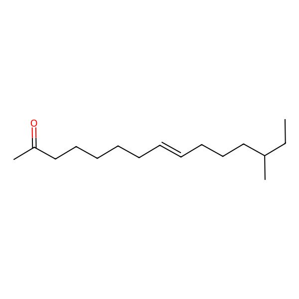 2D Structure of 13-Methylpentadec-8-en-2-one