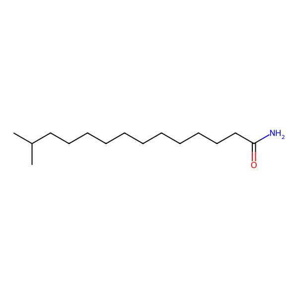 2D Structure of 13-Methyltetradecanamide