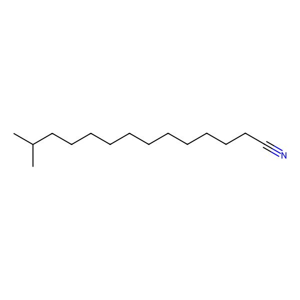 2D Structure of 13-Methyltetradecanenitrile