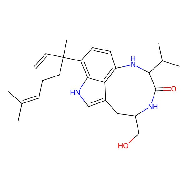 2D Structure of 13-N-demethylteleocidin A1