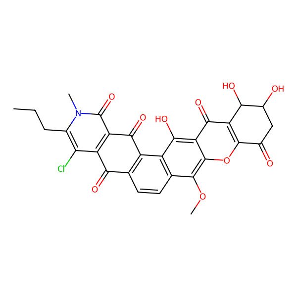 2D Structure of 13-Oxokibdelone A