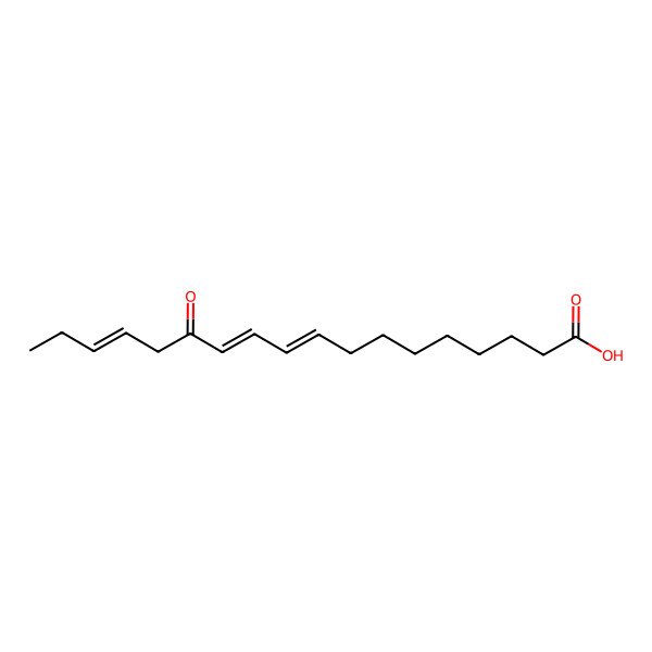 2D Structure of 13-Oxooctadeca-9,11,15-trienoic acid