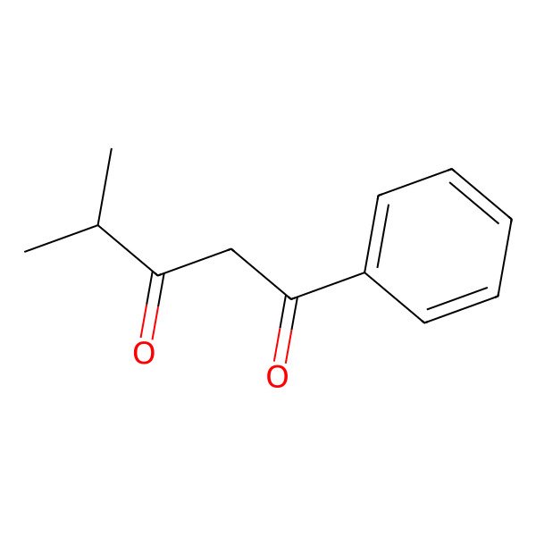 2D Structure of 4-Methyl-1-phenylpentane-1,3-dione
